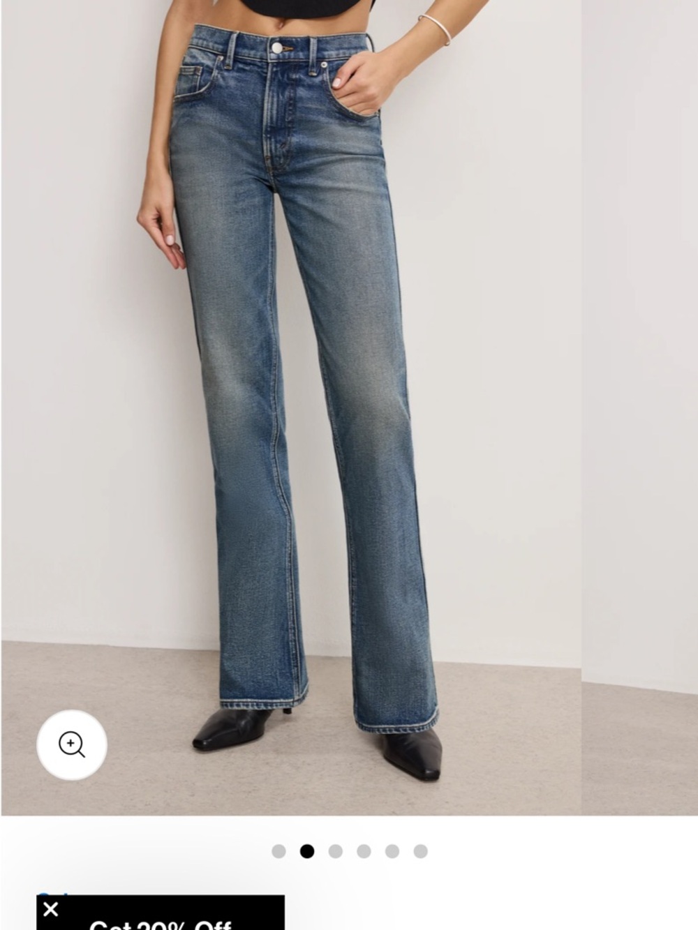 Good American Good Cowboy Bootcut Jeans New 12/31